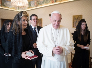 Ambassador Albertini and Pope Francis