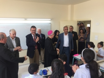Inaugurazione delle nuove classi nella scuola di Naour